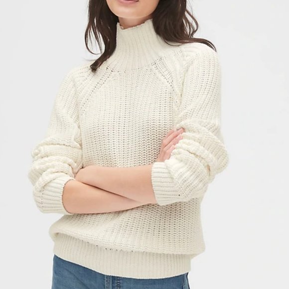 gap shaker stitch turtleneck sweater